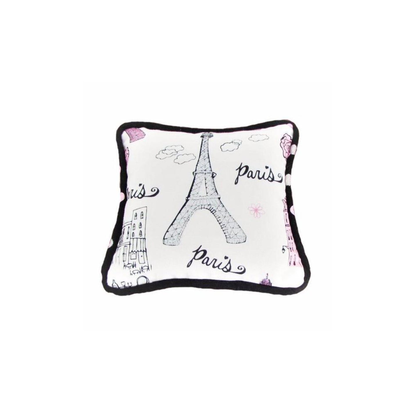 Dots Trimmed Square Doll Pillow for 18-inch dolls