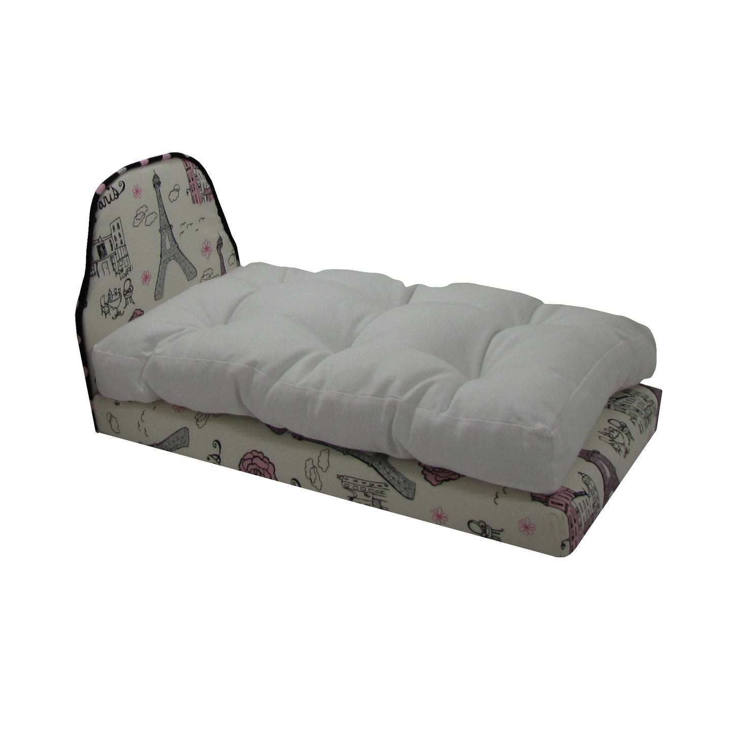 Double Paris Doll Bed for 11.5-inch and 12-inch dolls Third view