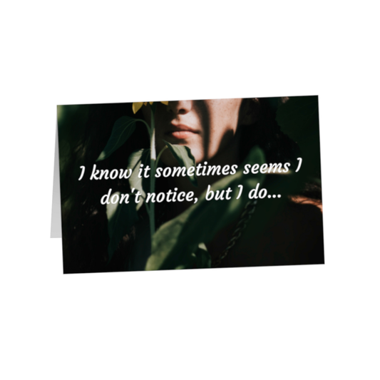I know it sometimes seems 8.5x5.5 Greeting Card