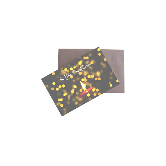 In Your Time of Sorrow 8.5x5.5 Greeting Card and Envelope