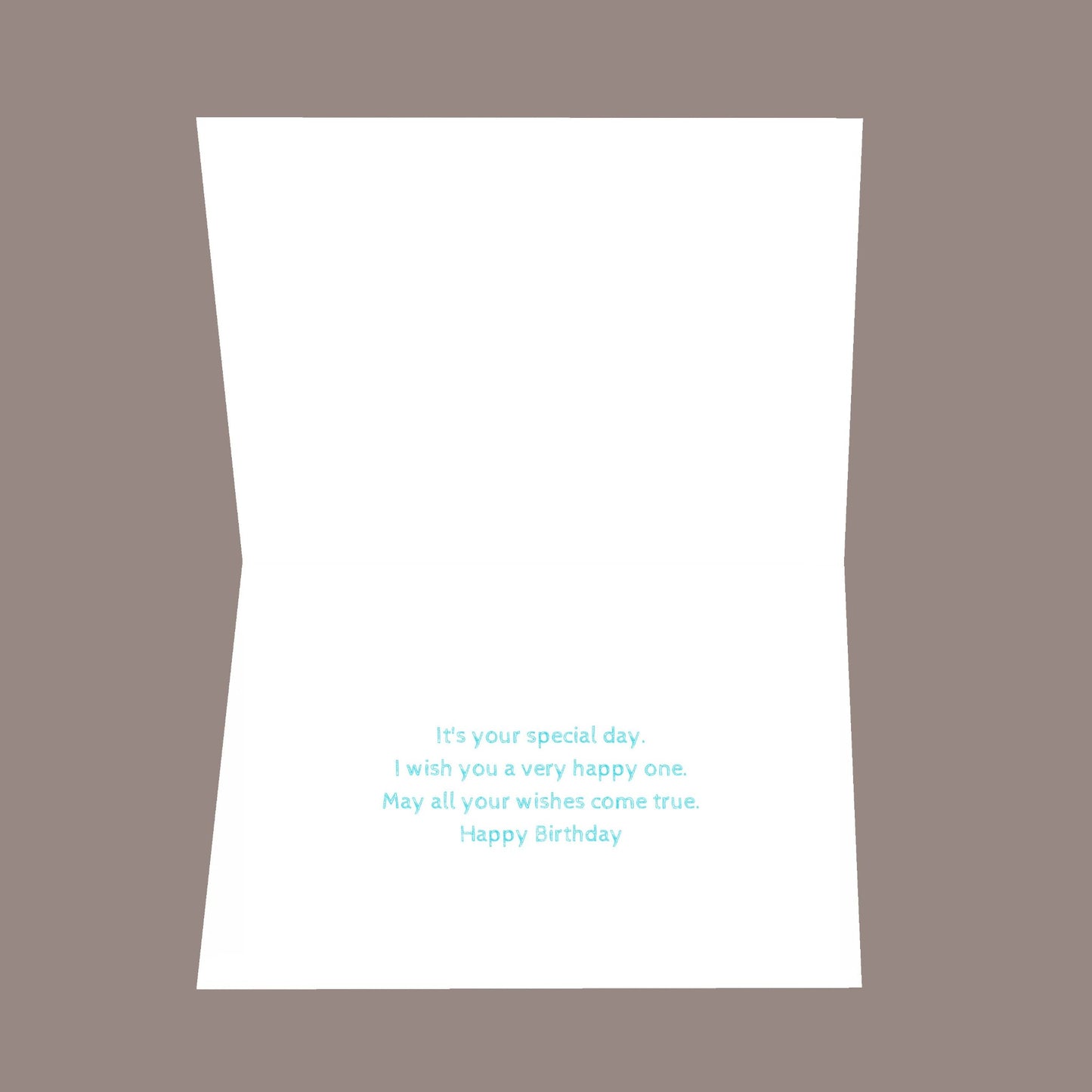 It's Your Birthday 8.5x5.5 Open Greeting Card