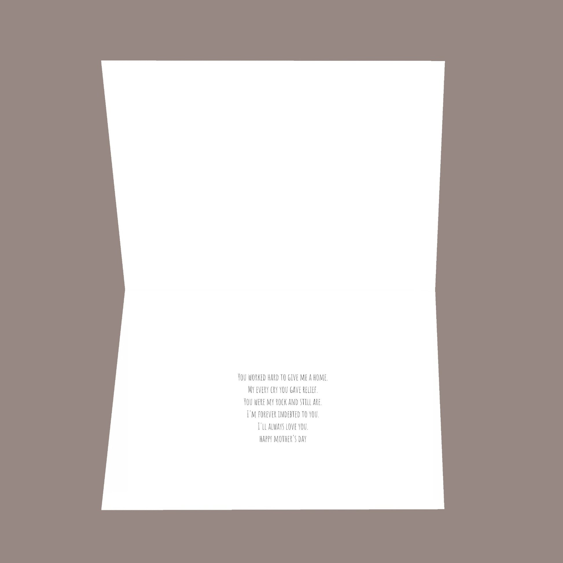 I was too young 8.5x5.5  Open Greeting Card
