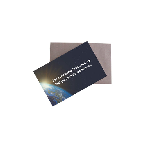 Just a few words 8.5x5.5 Greeting Card and Envelope