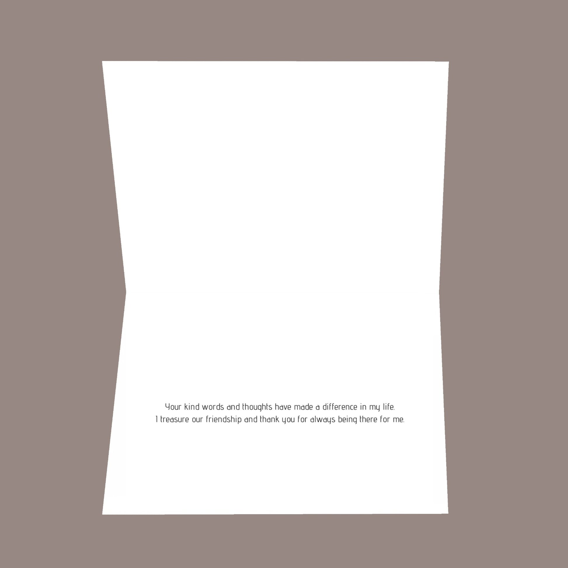 Just a few words 8.5x5.5 Open Greeting Card