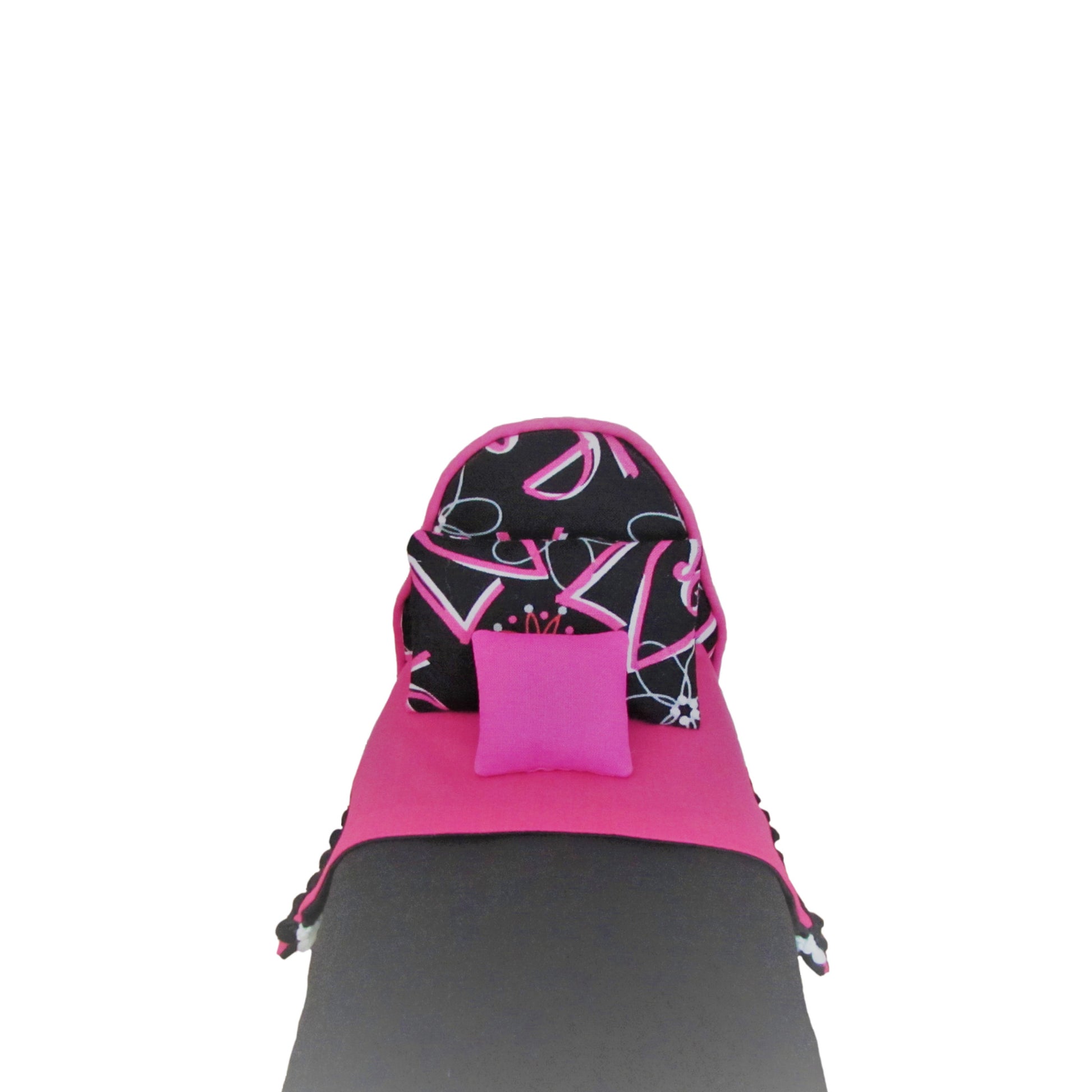 Love Doll Bed and Black Doll Bedding for 6.5-inch dolls Up Close