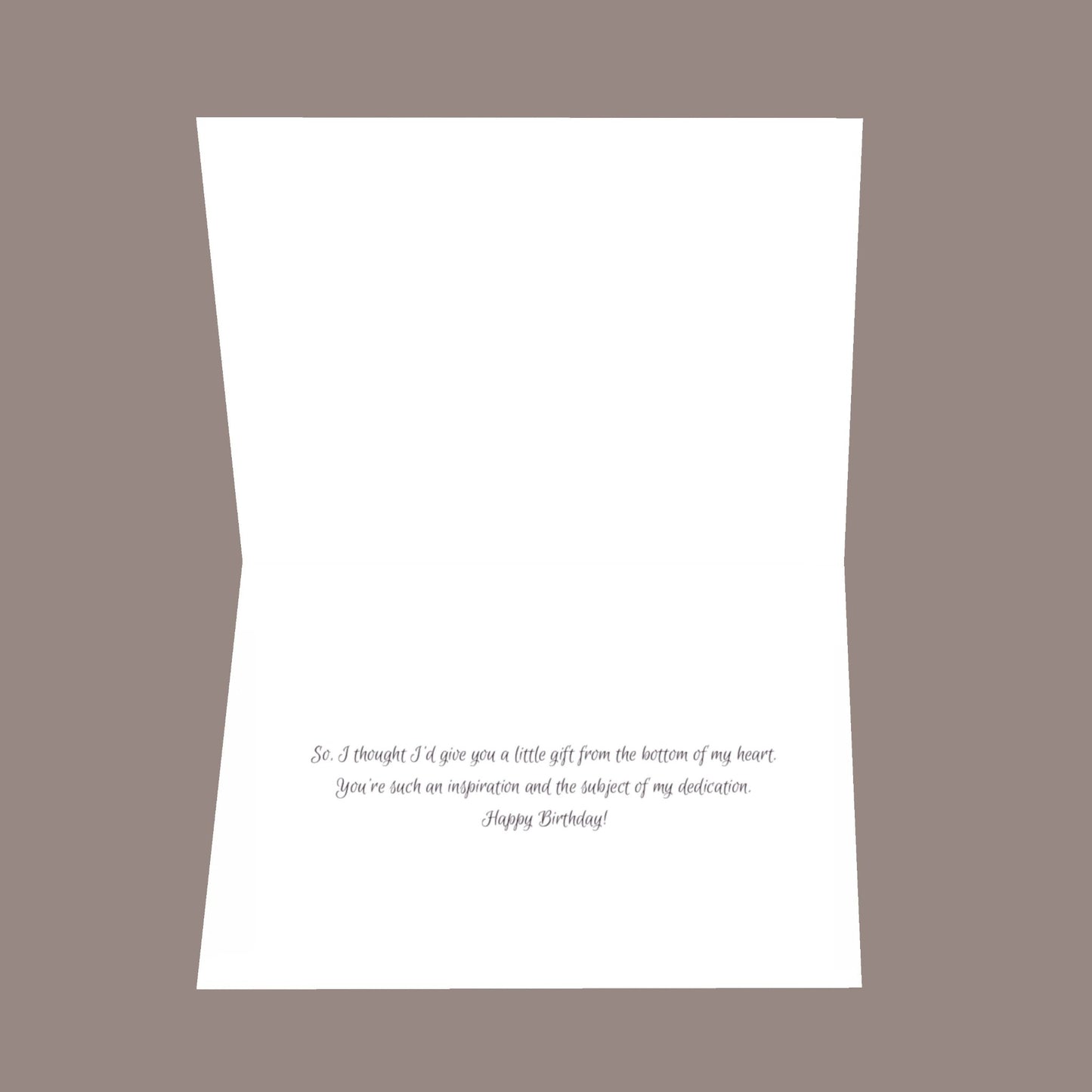 Mom... 8.5x5.5 Open Greeting Card