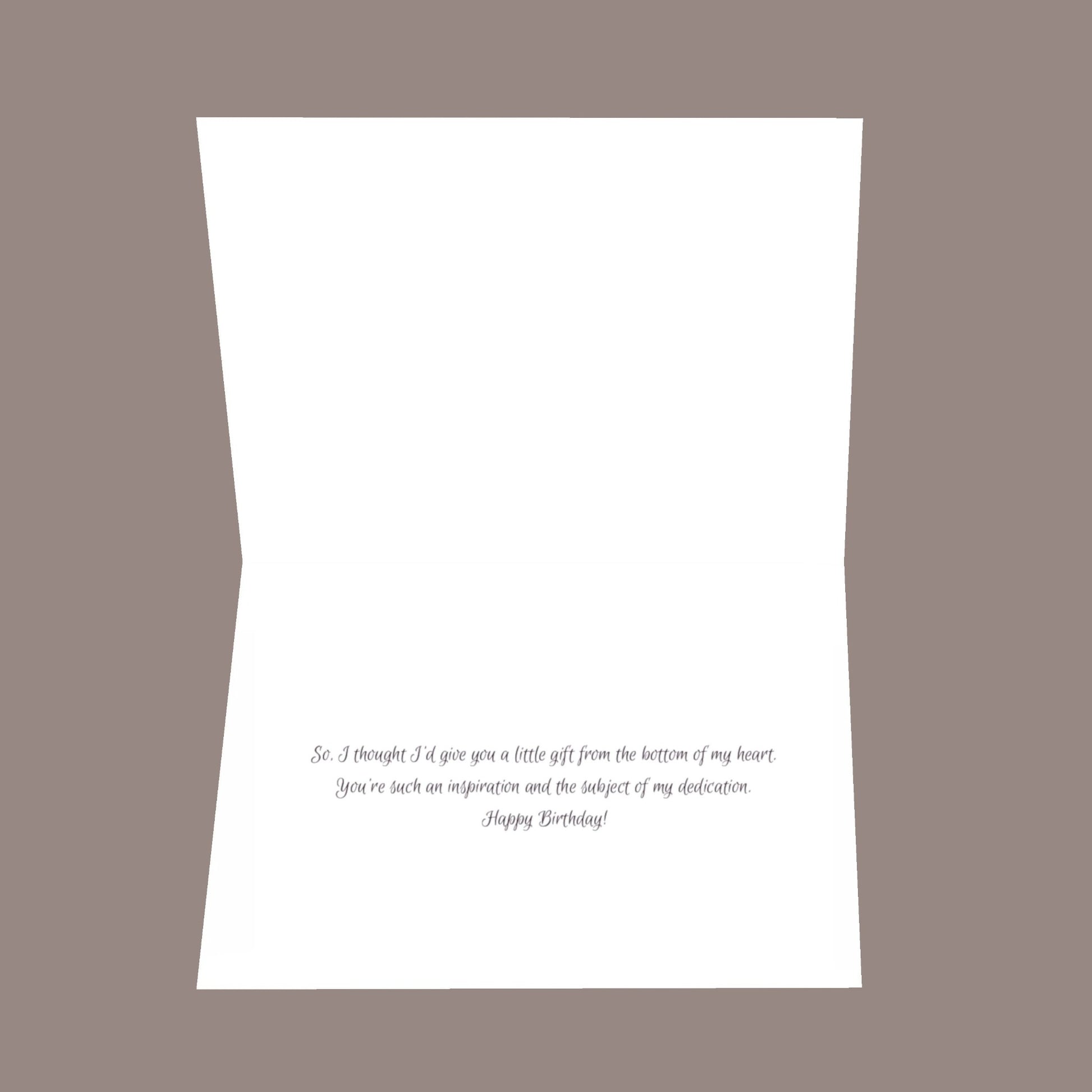 Mom... 8.5x5.5 Open Greeting Card