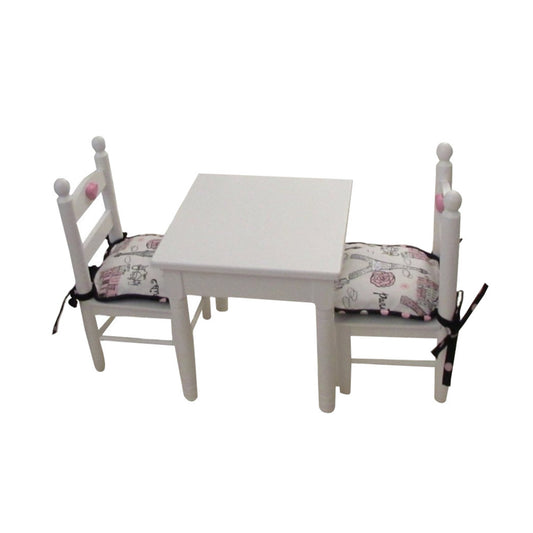 Paris Print Doll Chair Cushions for 18-inch dolls