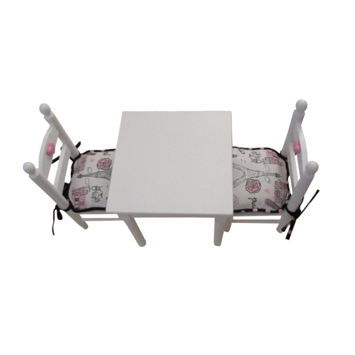 Paris Print Doll Chair Cushions for 18-inch dolls Second view
