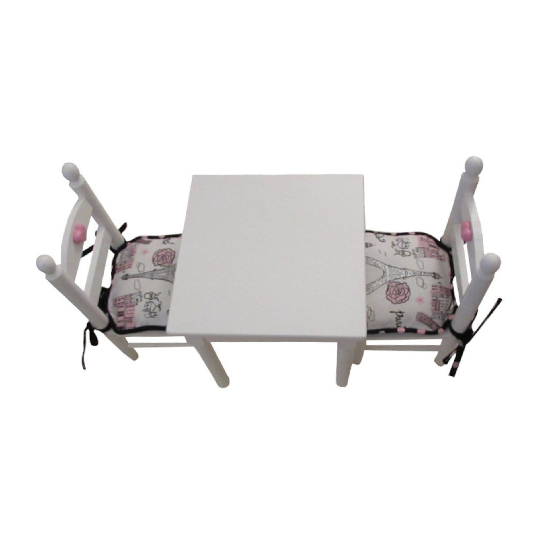 Paris Print Doll Chair Cushions for 18-inch dolls Second view