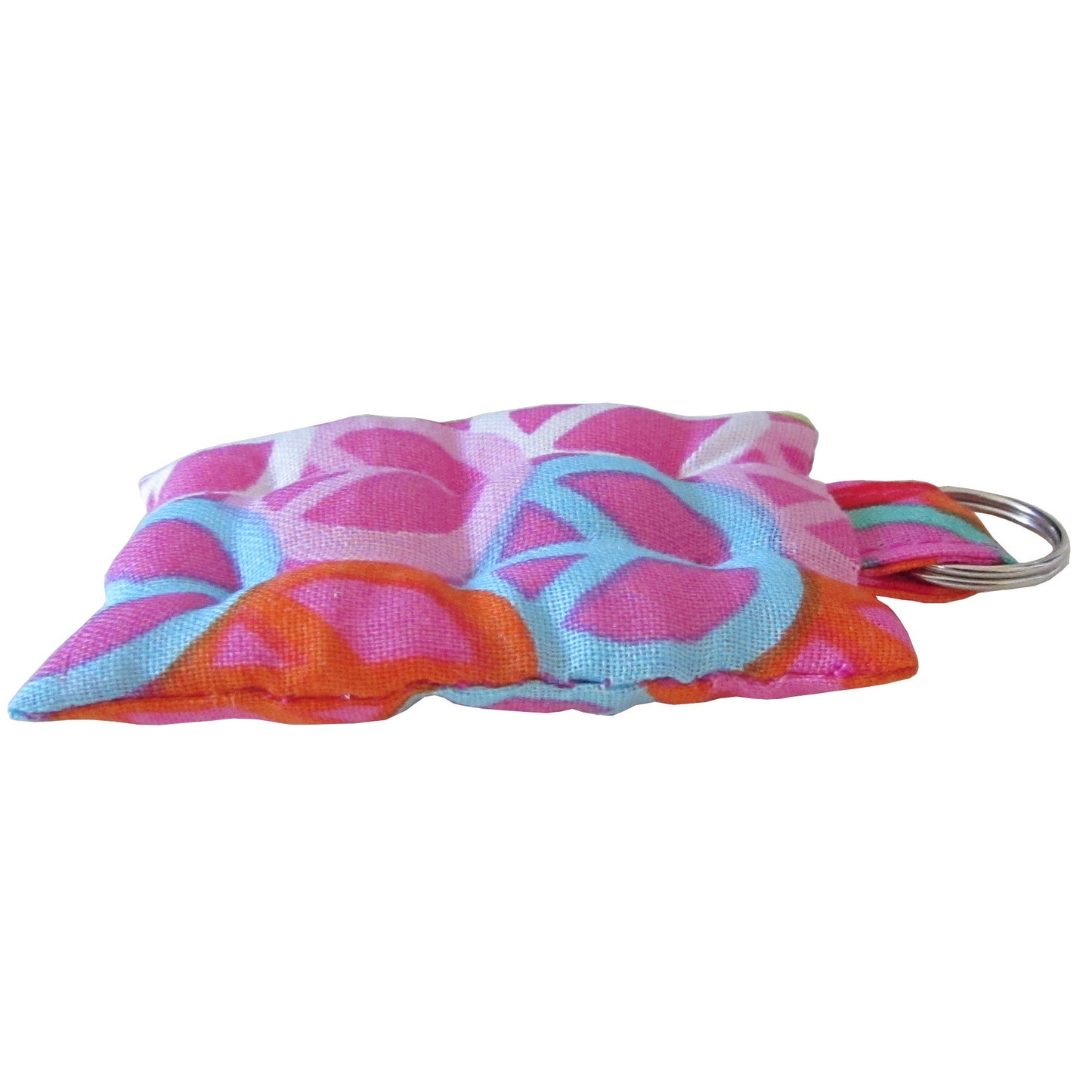 Peace Print Mattress Key Chain Side view