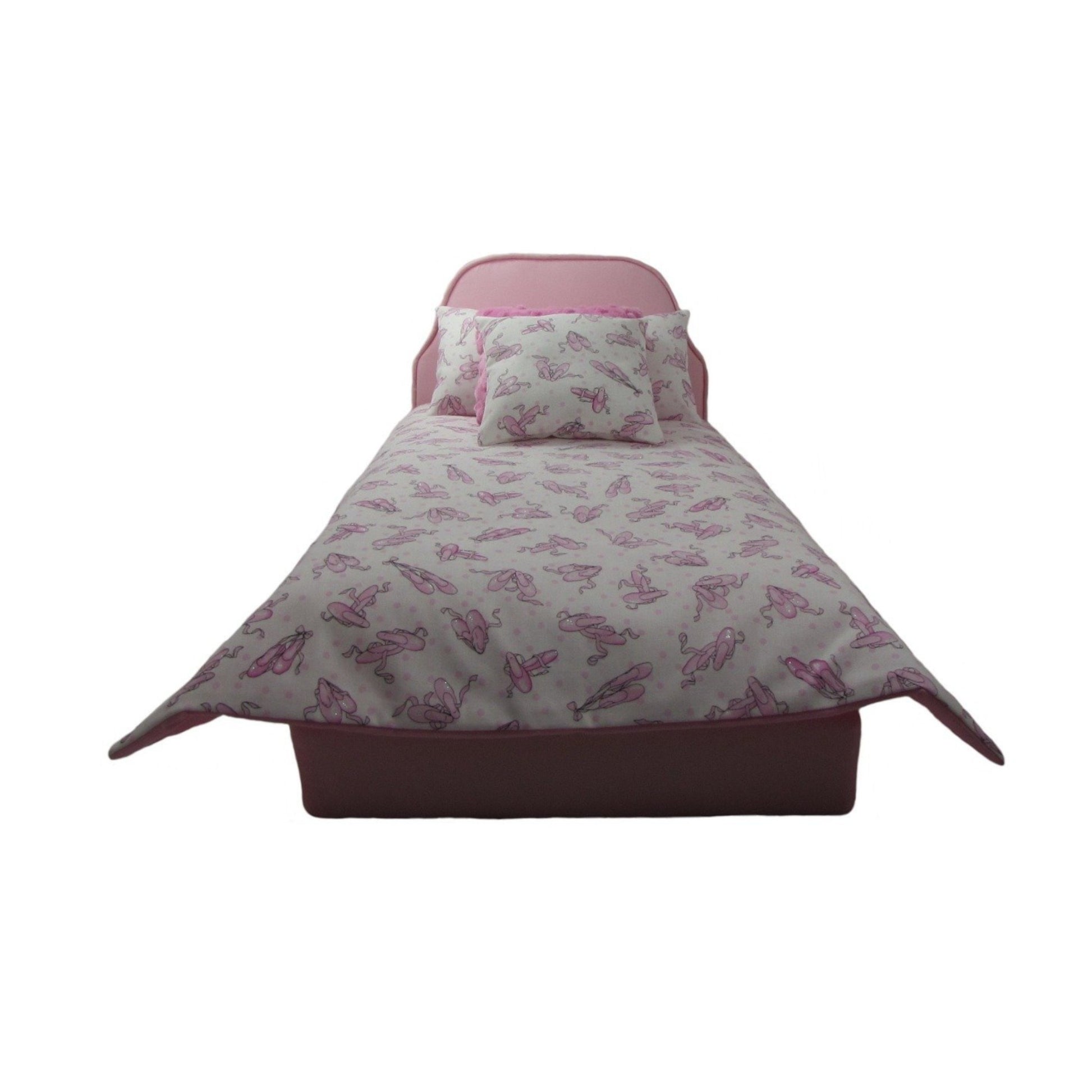 Pink Ballet Slippers Doll Bedding for 18-inch dolls Second view