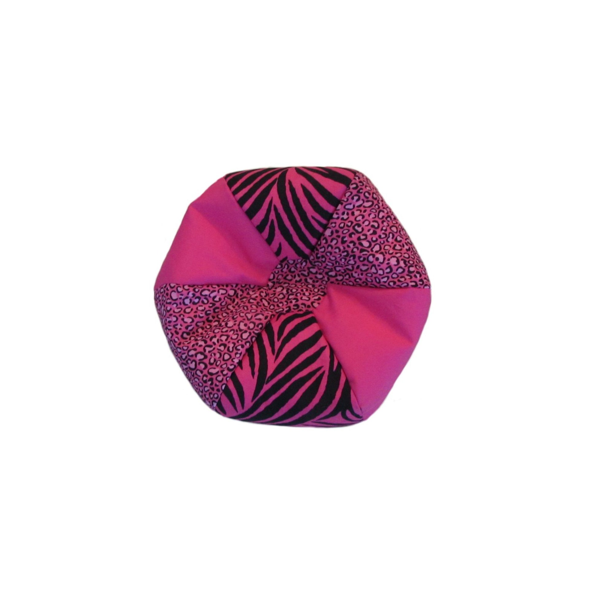 Pink Cheetha Zebra Doll Bean Bag Chair for 18-inch dolls without doll