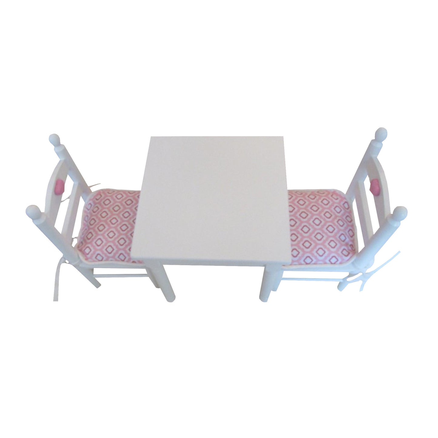 Pink Print Doll Chair Cushions for 18-inch Dolls Second view