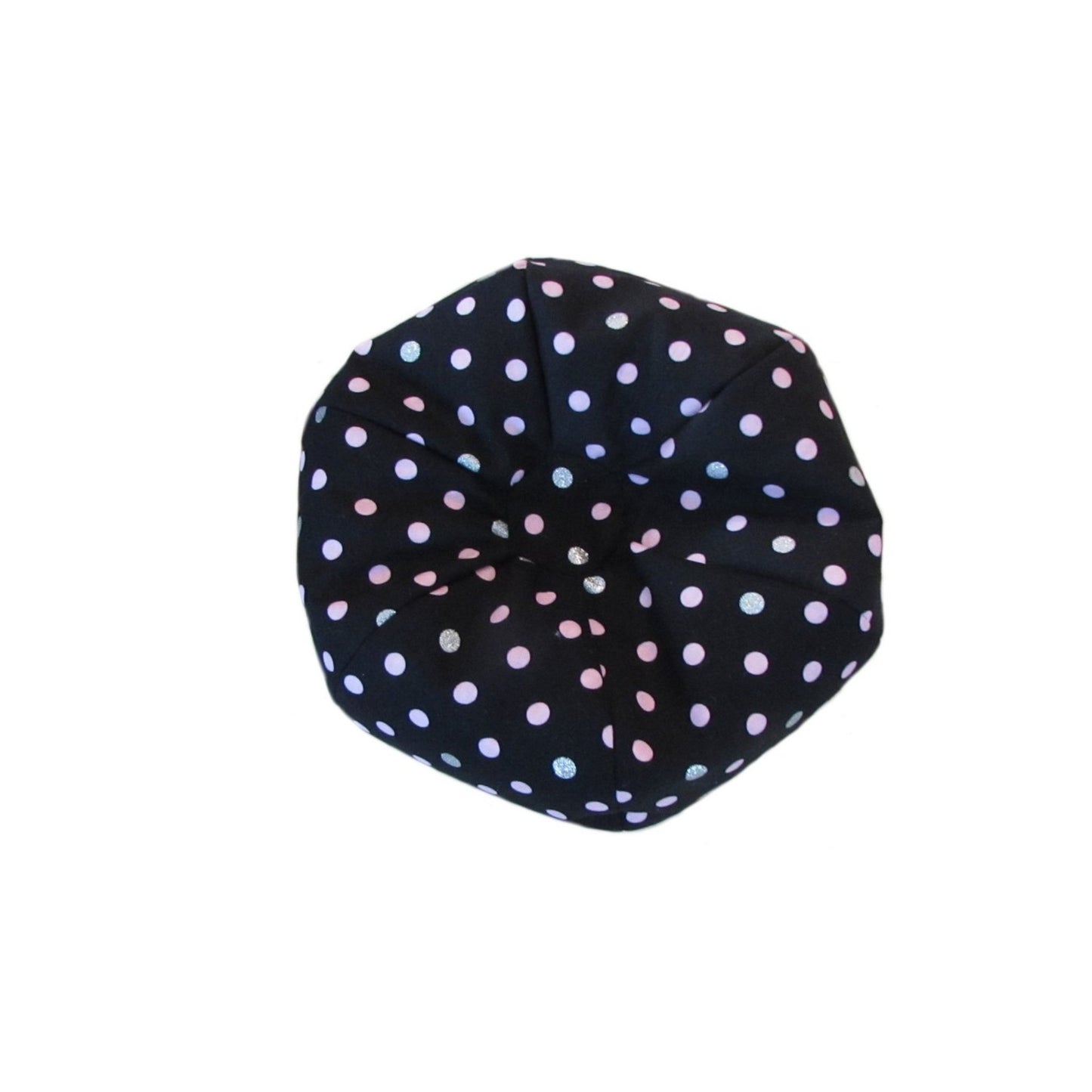 Pink Silver Dots Doll Bean Bag Chair for 18-inch dolls without doll