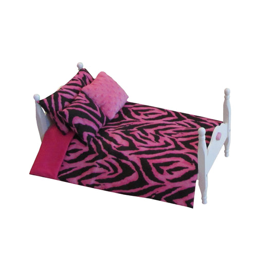 Pink Tiger Doll Comforter Set for 18-inch dolls