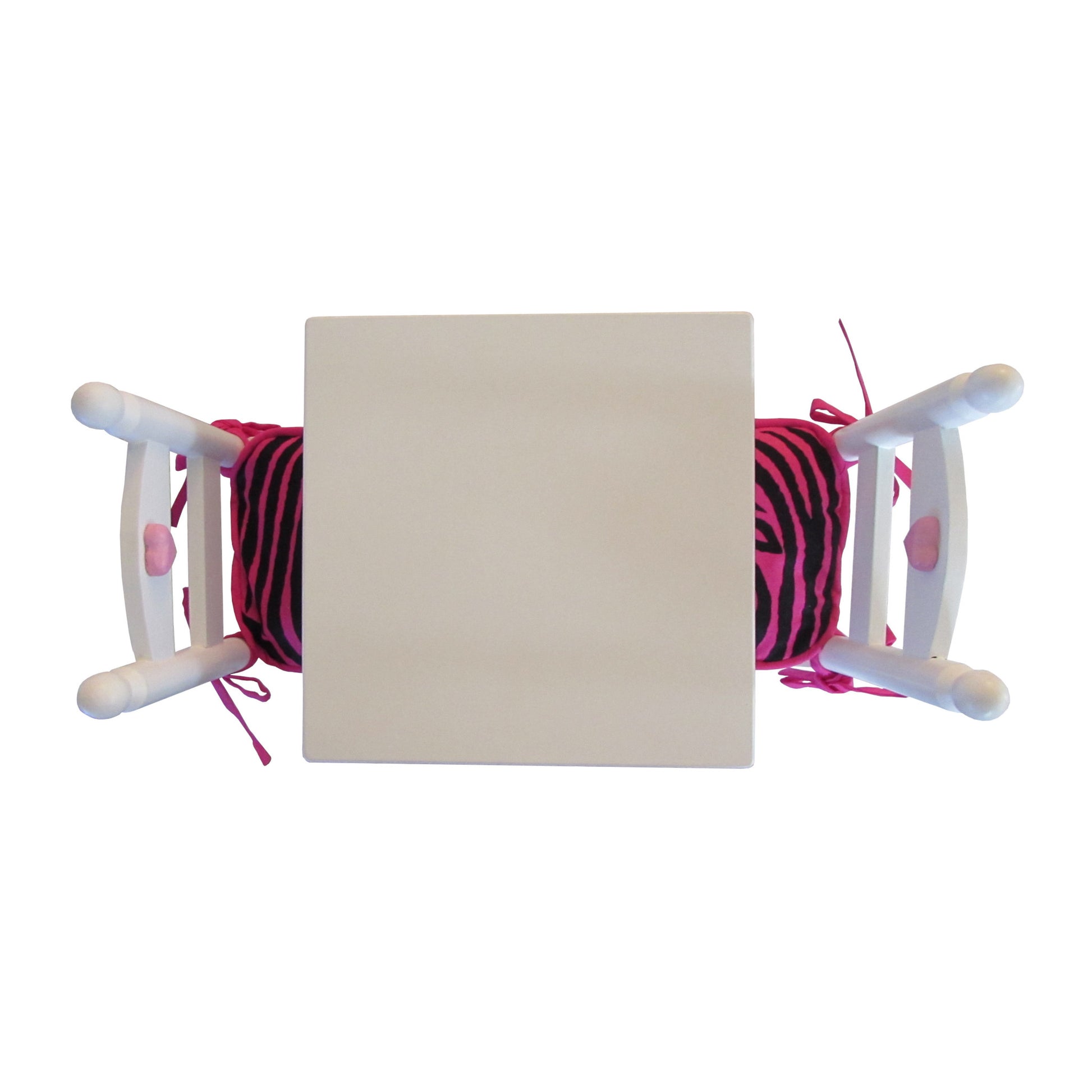 Pink Zebra Print Doll Chair Cushions for 18-inch dolls
