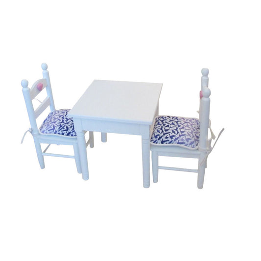 Purple Birds Print Doll Chair Cushions for 18-inch Dolls
