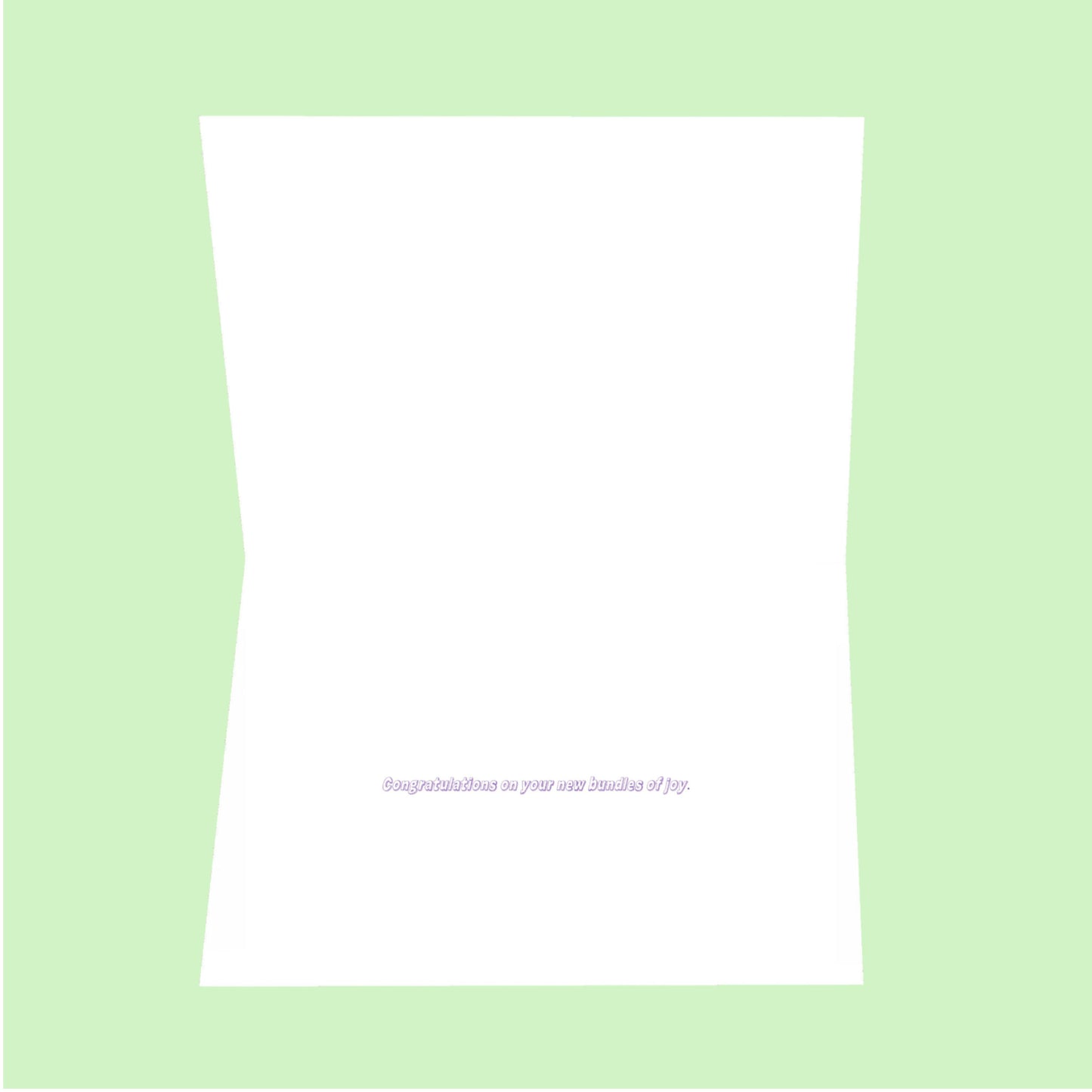 They say strength 8.5x5.5 Open Greeting Card