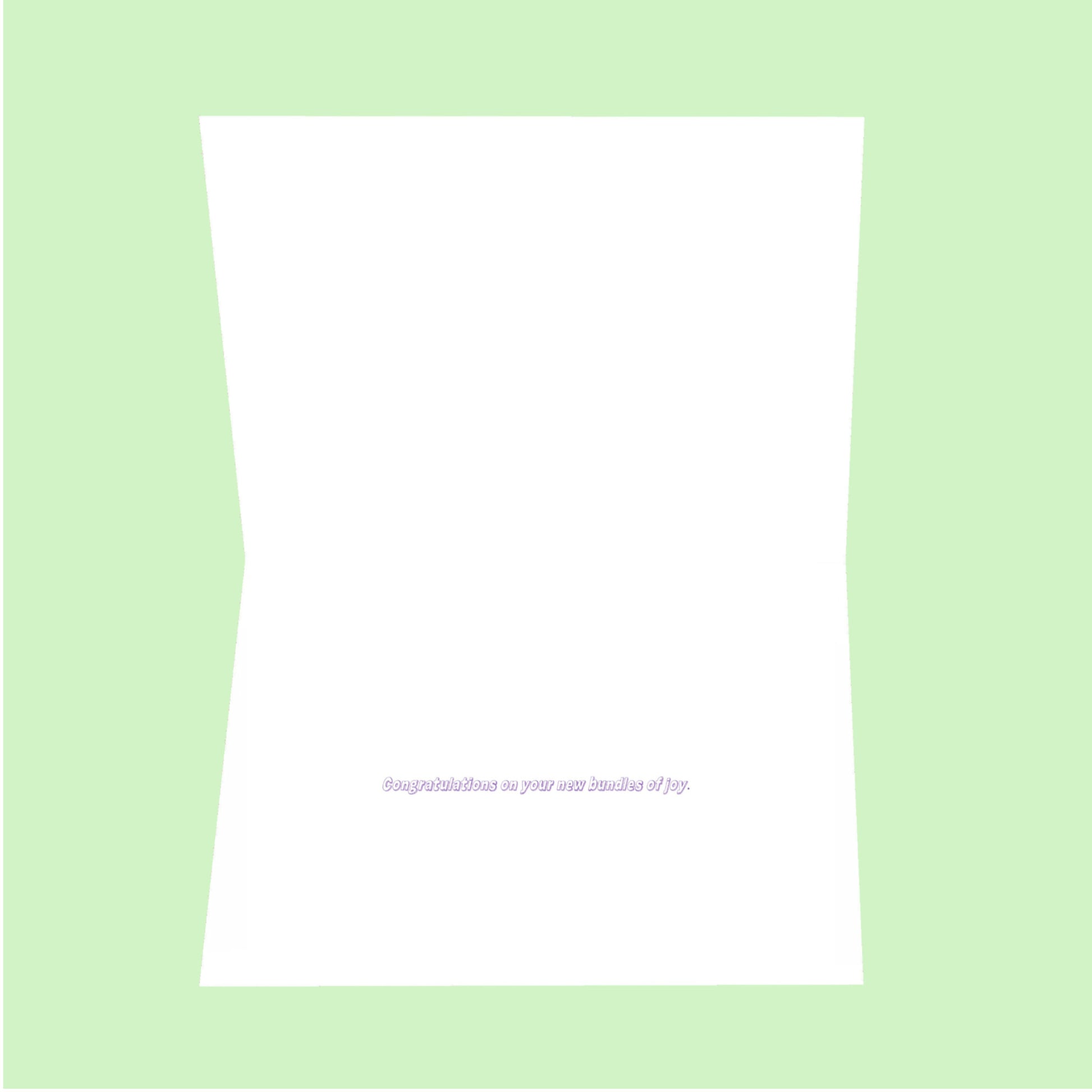 They say strength 8.5x5.5 Open Greeting Card