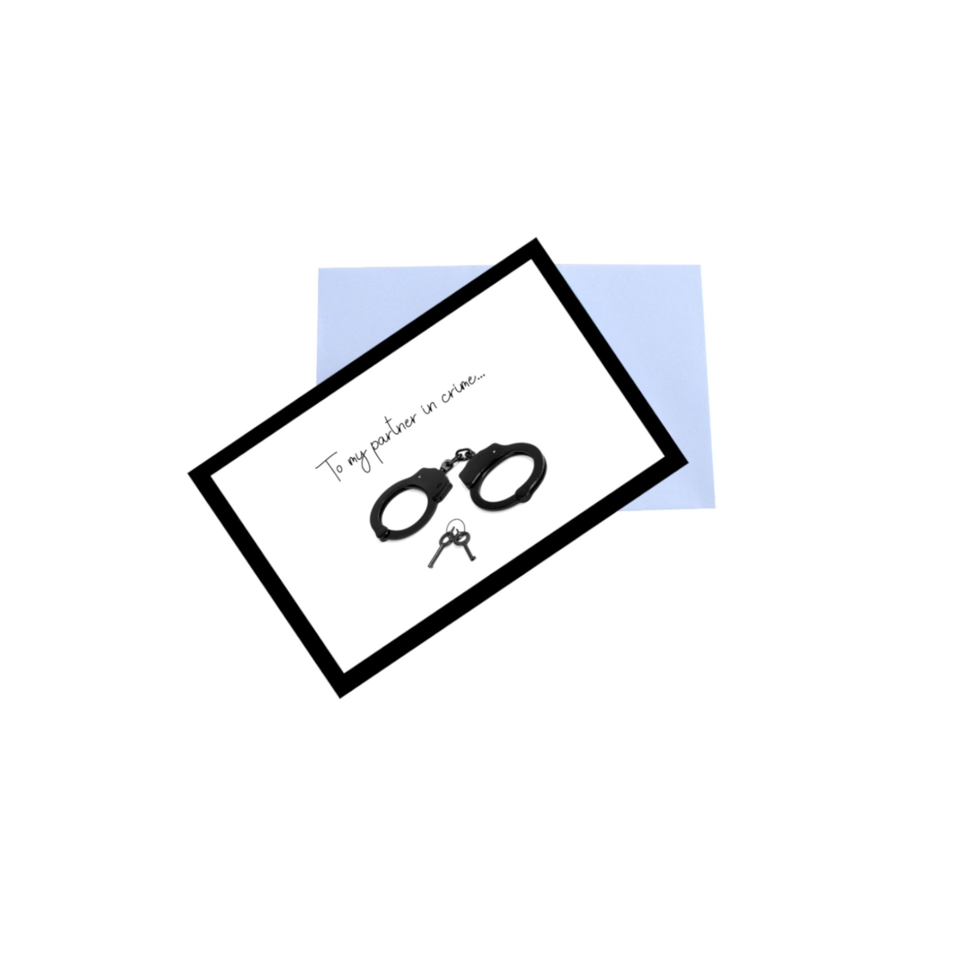 To my partner... 8.5x5.5 Landscape Greeting Card Front with White Envelope