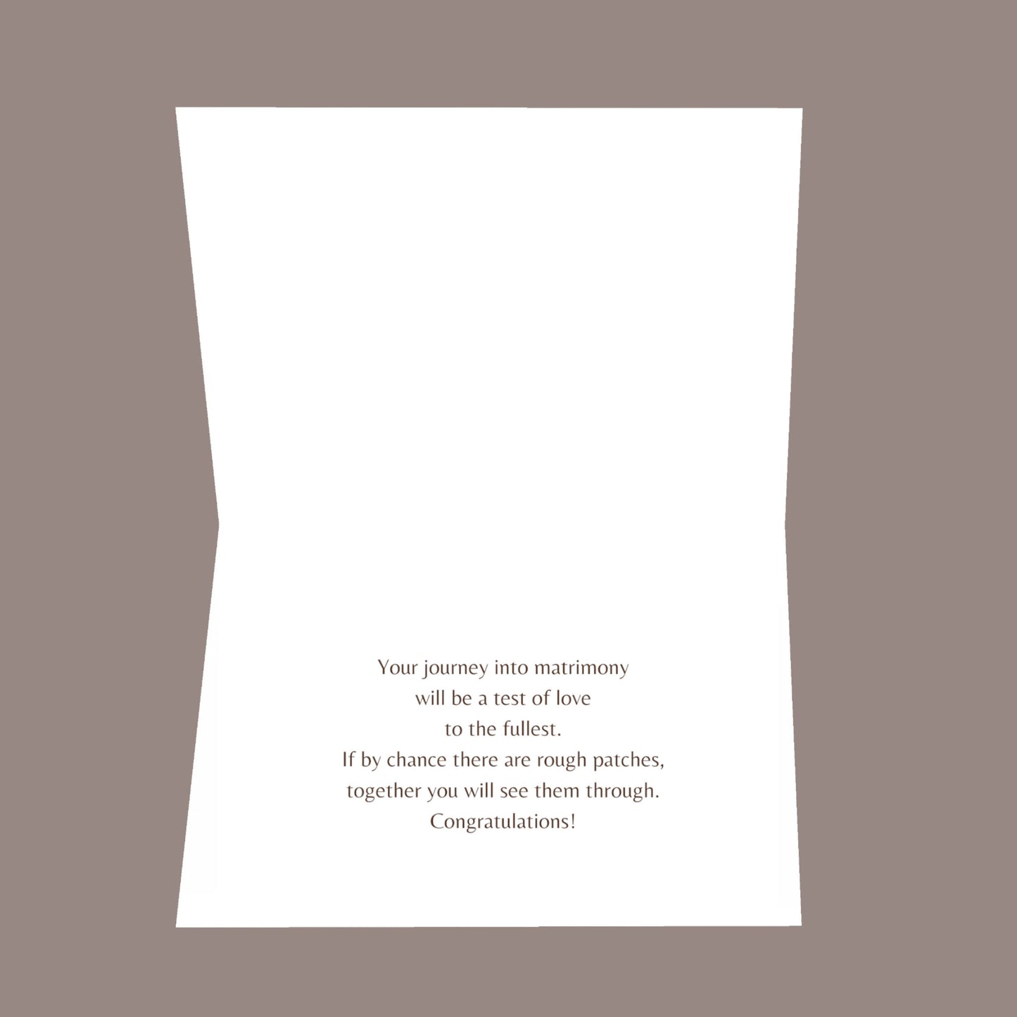 United Together 8.5x5.5 Open Greeting Card