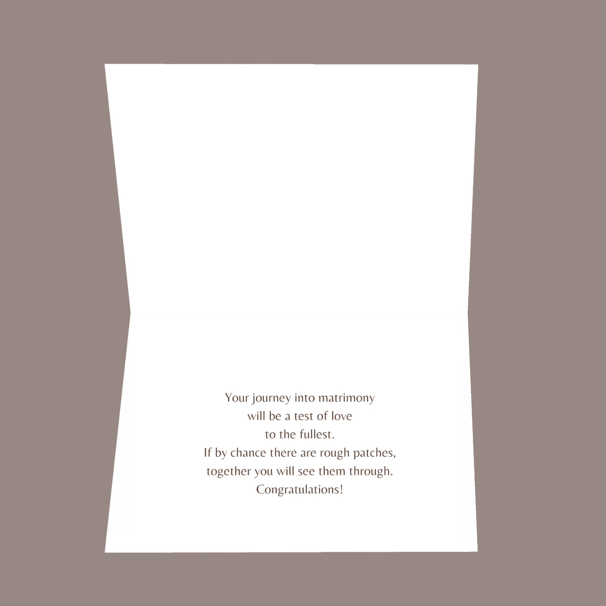 United Together 8.5x5.5 Open Greeting Card