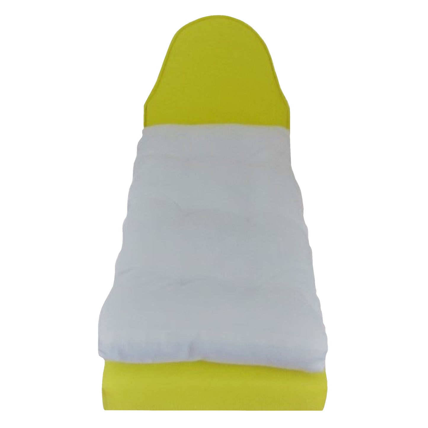 Upholstered Bright Yellow Doll Bed for 11.5-inch and 12-inch dolls Second view