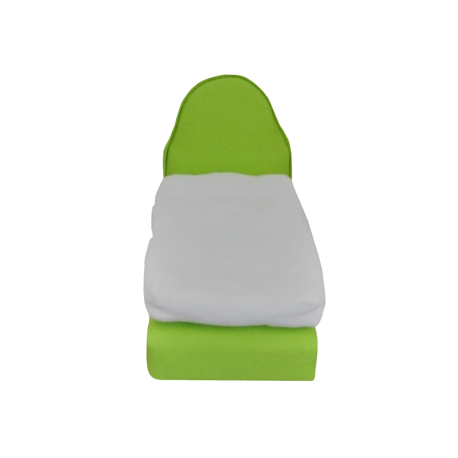 Upholstered Light Green Doll Bed for 6.5-inch dolls Second view
