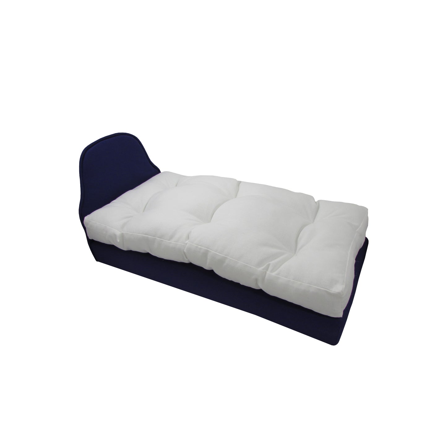 Upholstered Purple Doll Bed bor 14 1/2-inch dolls