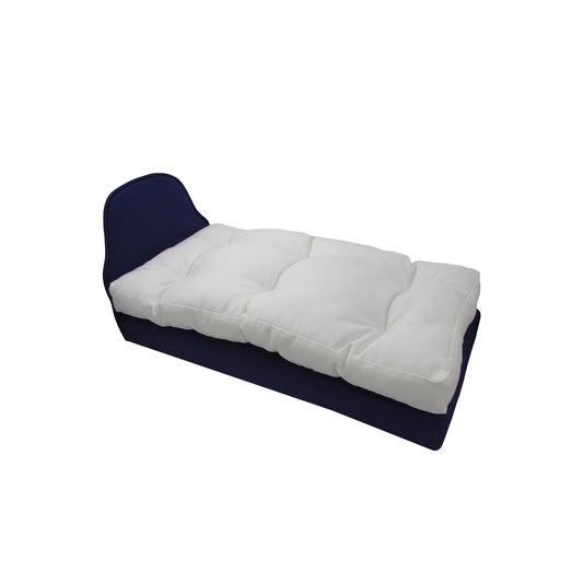 Upholstered Purple Doll Bed bor 14 1/2-inch dolls