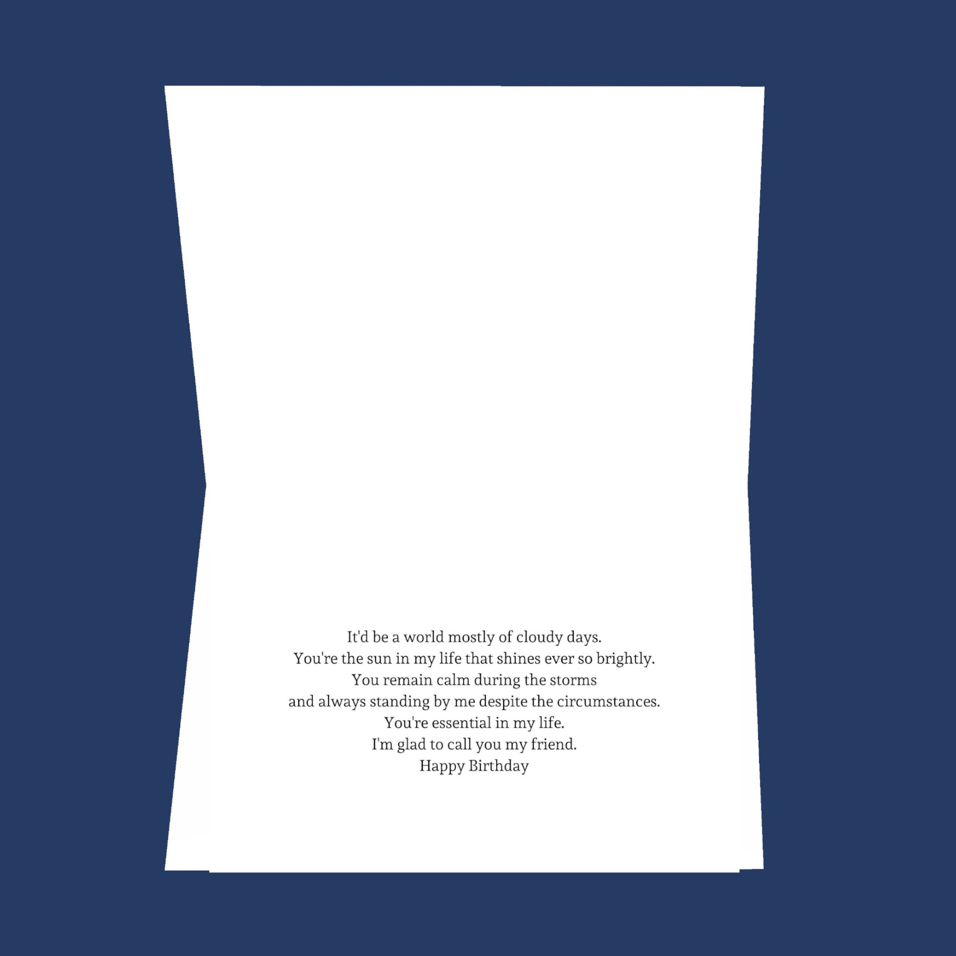 What would the world be without 8.5x5.5 Open Greeting Card