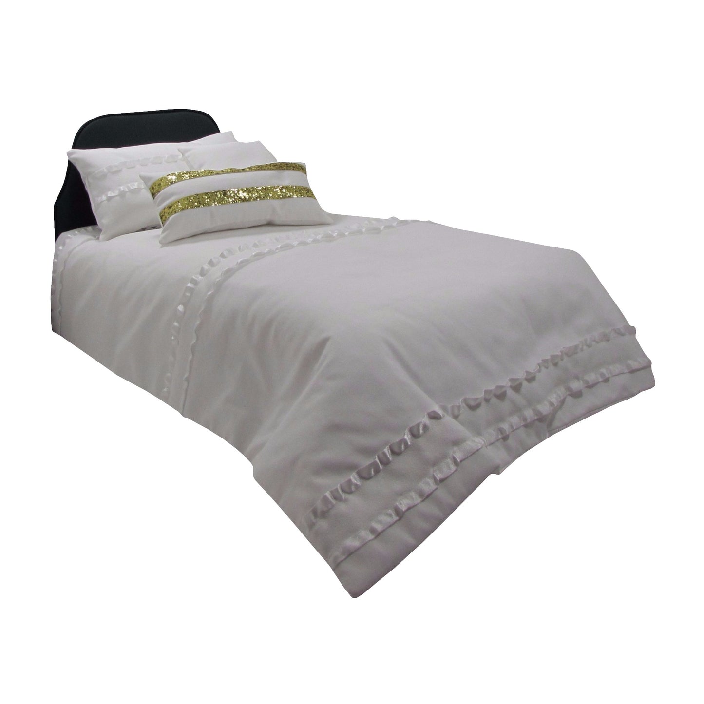 White Doll Comforter for 18-inch dolls