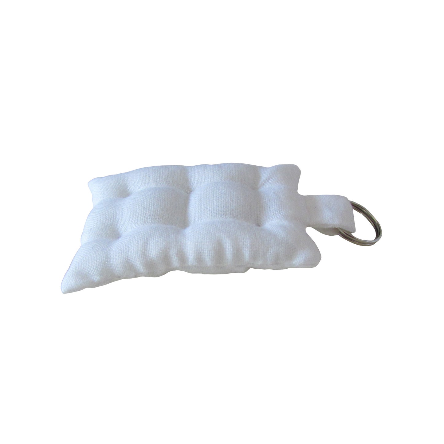 White Mattress Key Chain Side view