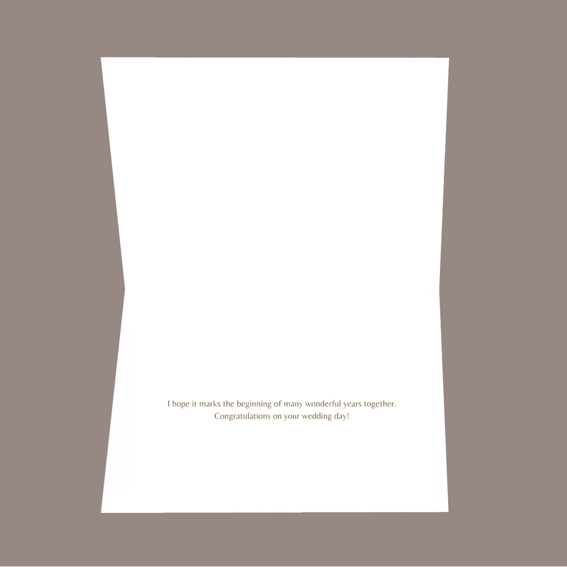 Your Big Day is Approaching 8.5x5.5 Open Greeting Card