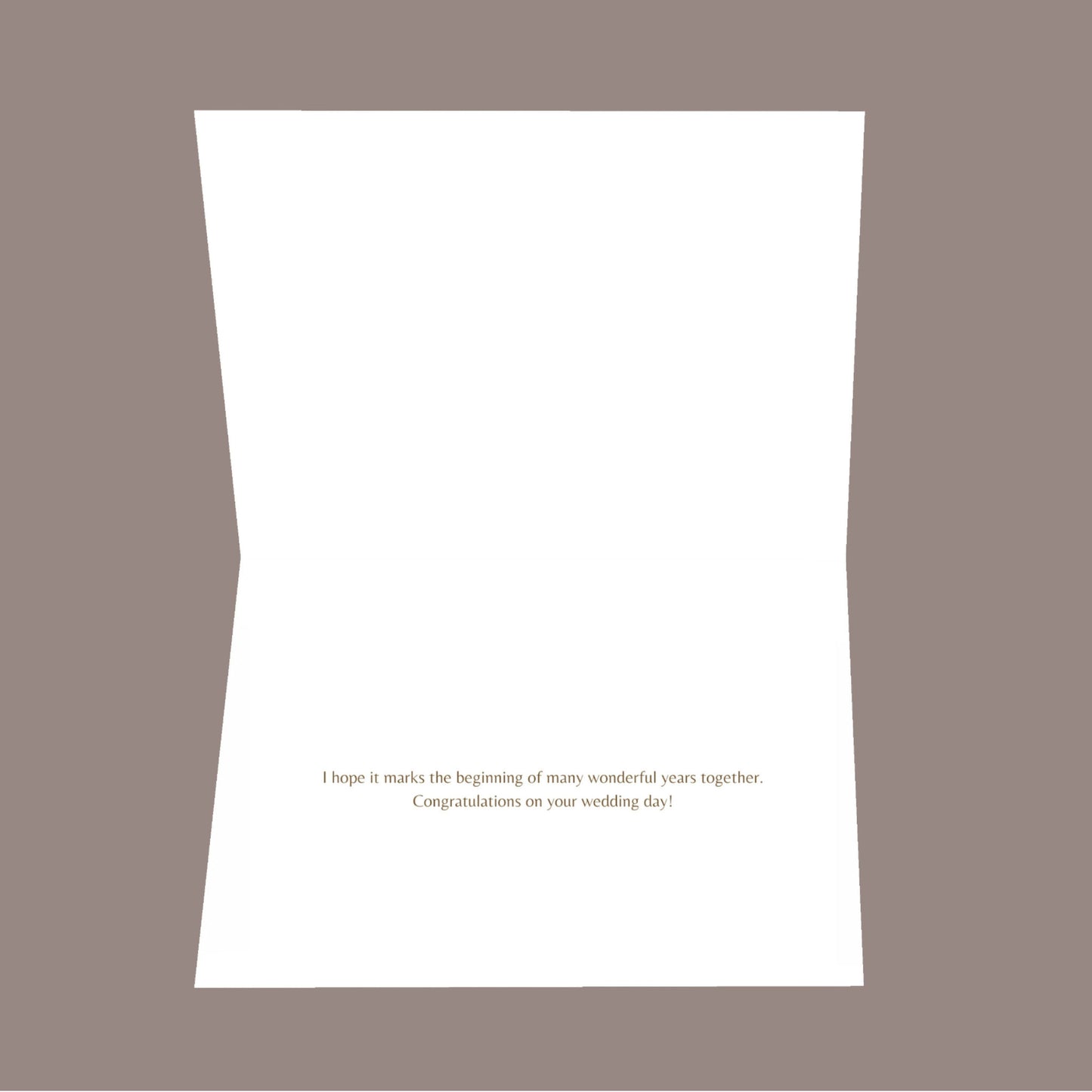 Your Big Day is Approaching 8.5x5.5 Open Greeting Card