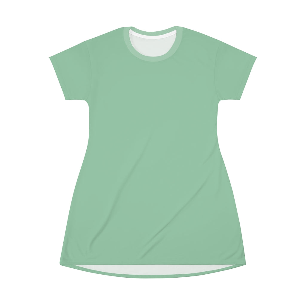 Solid Mint T-shirt Dress