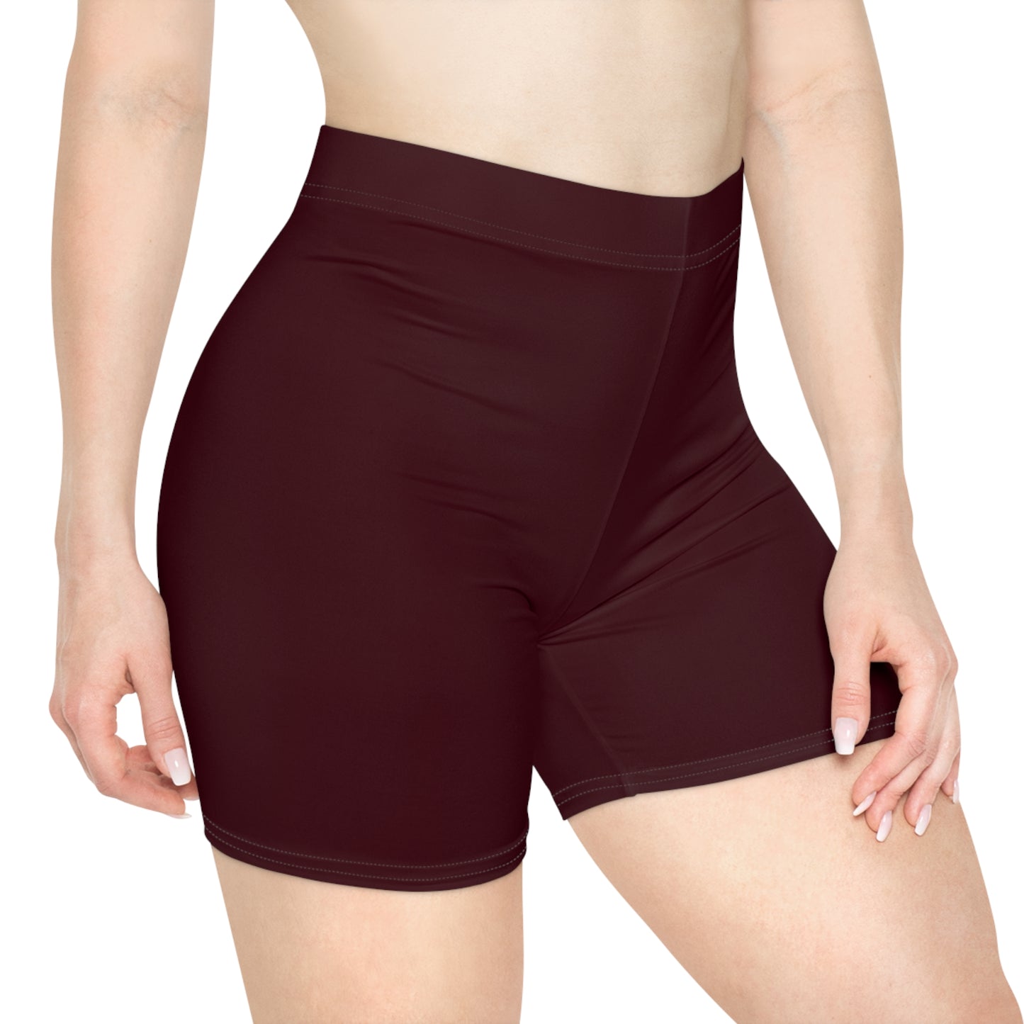 Chocolate Brown Women's Biker Shorts