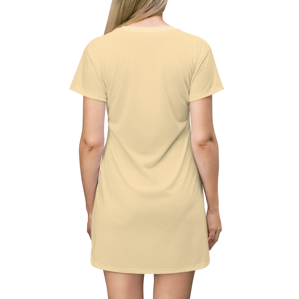Peach T-shirt Dress