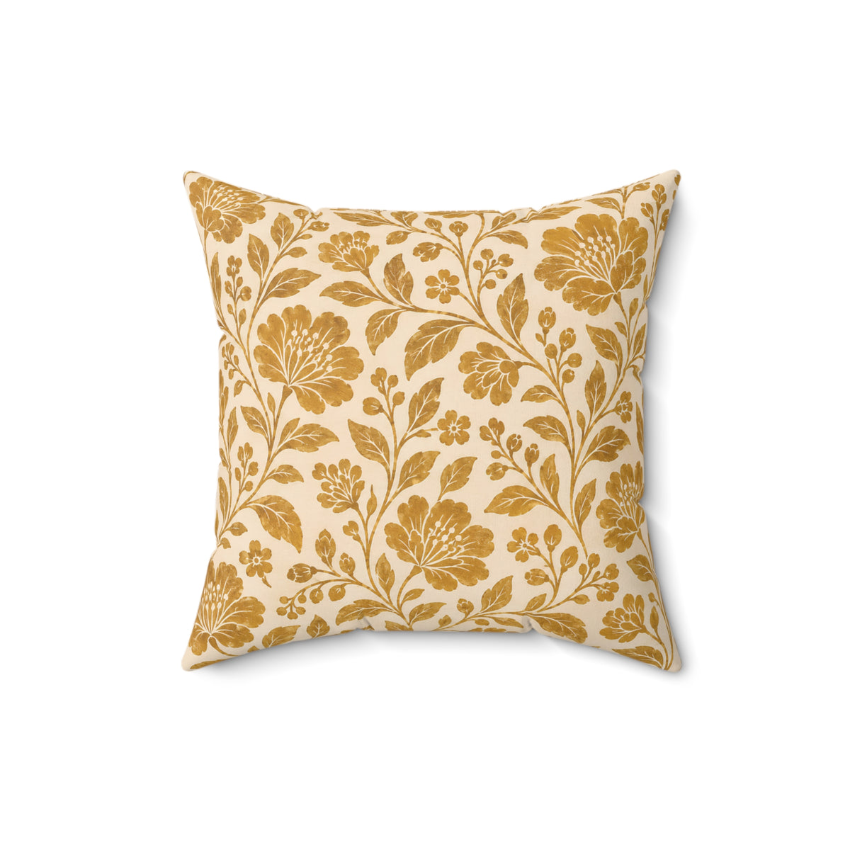 Vintage Floral Botanical Square Pillow