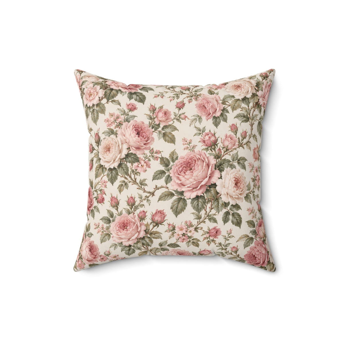 Floral Vintage Rose Pillow