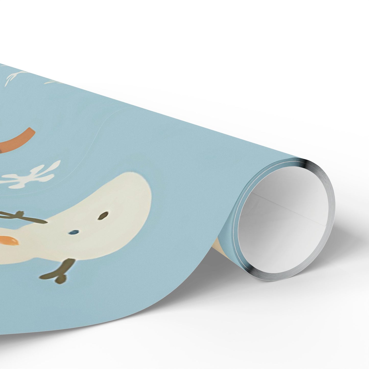 Whimsical Winter Village Wrapping Paper – Snowmen, Trees & Cozy Houses