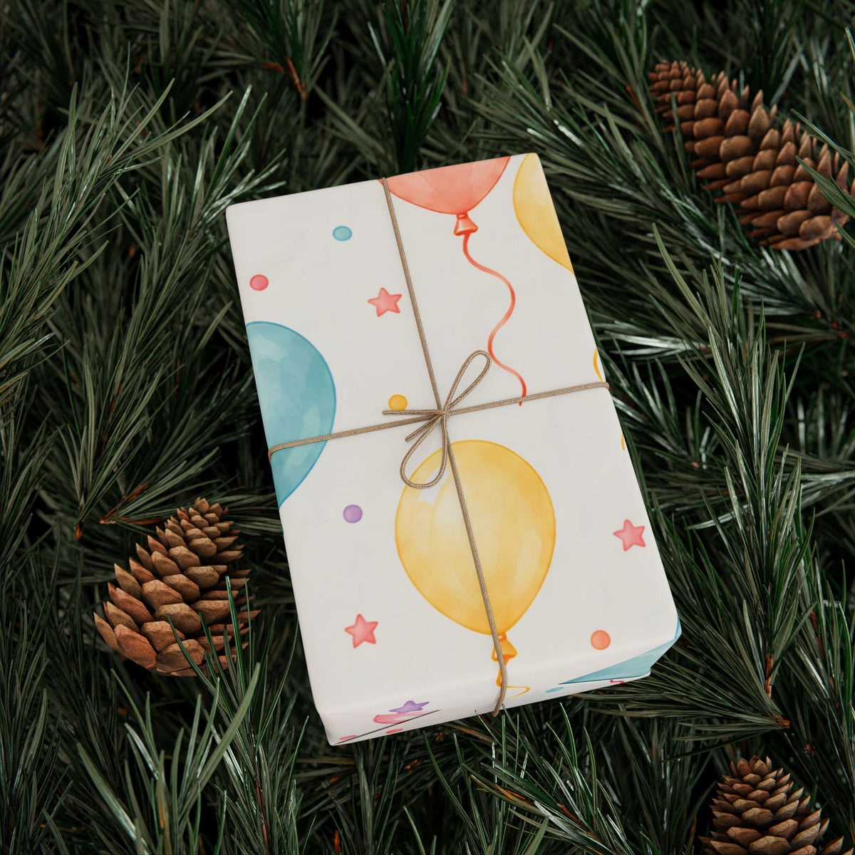 Balloon Confetti Wrapping Paper