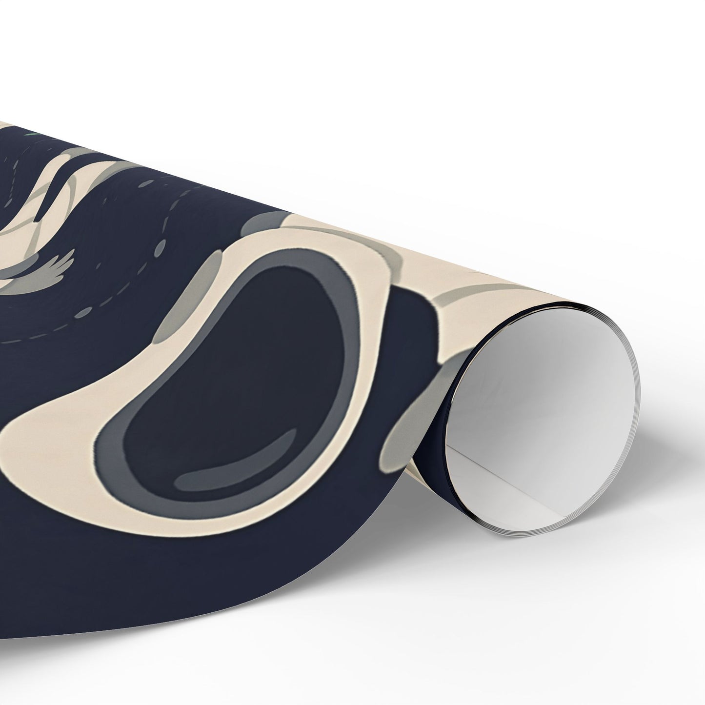 Space Explorers Wrapping Paper – Astronauts, Aliens & UFOs on Navy Starry Sky