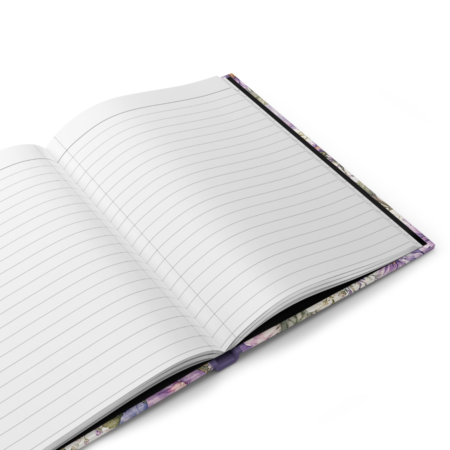 Floral Hardcover Journal — Personalized 'Evelyn' Purple Morning Glory Notebook
