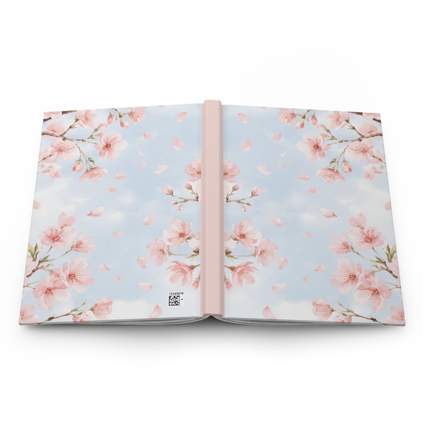 Cherry Blossom Hardcover Journal — Floral Matte Notebook for Spring Writing & Gifts