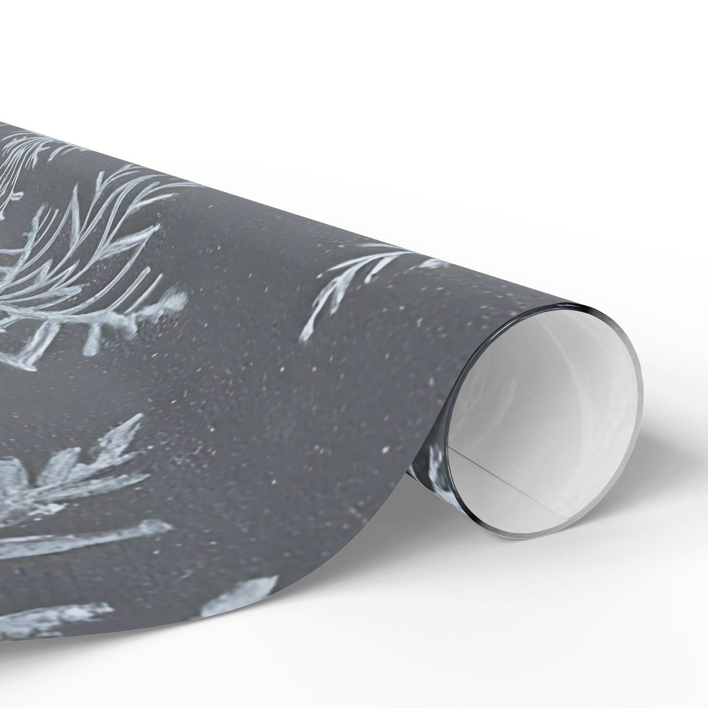 Gray Snowflake Wrapping Paper – Elegant Winter Holiday Gift Wrap