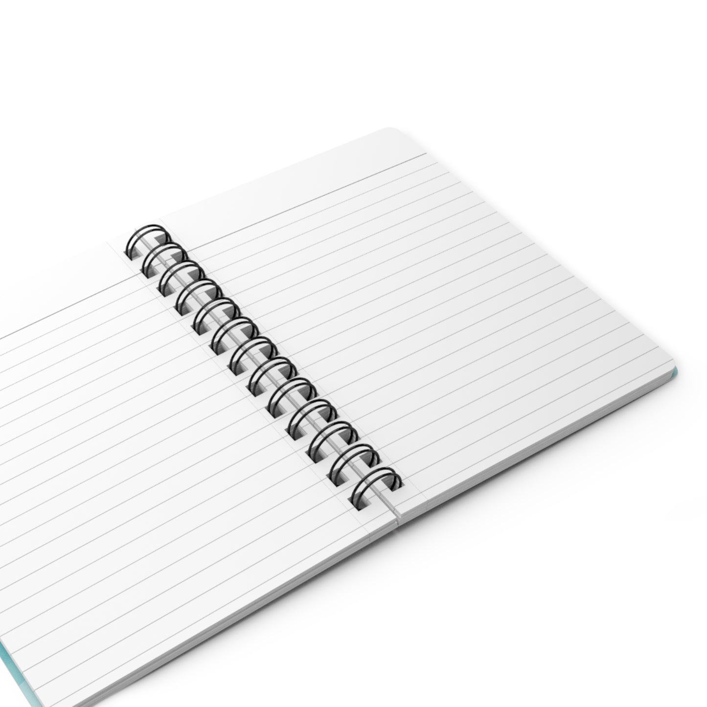 Sea Breeze Spiral Notebook — Wave Pattern Spiral-Bound Journal for Notes & Journaling