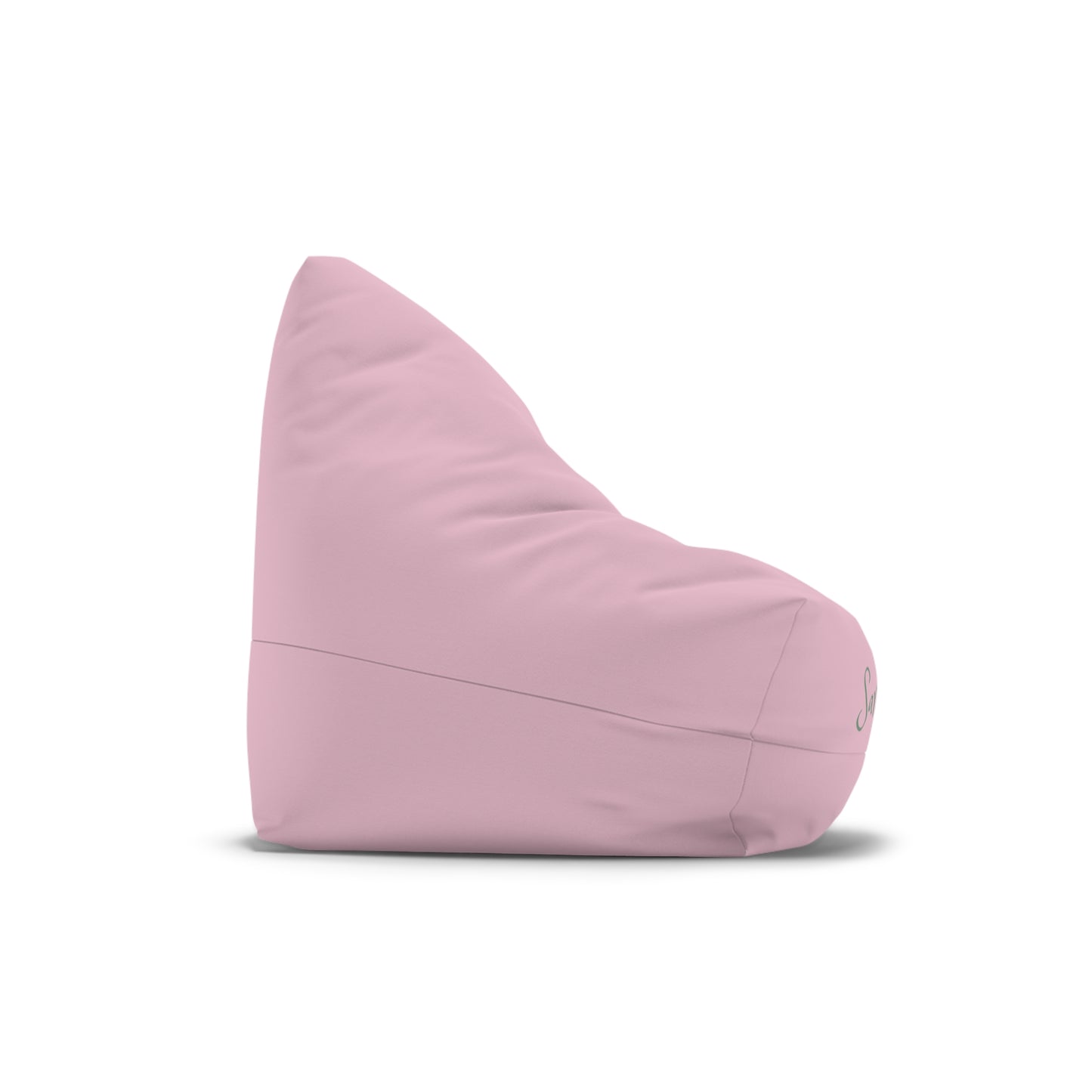 Personalized Pink Bean Bag Cover — Custom Name Script (e.g., “Sarah Jane”)