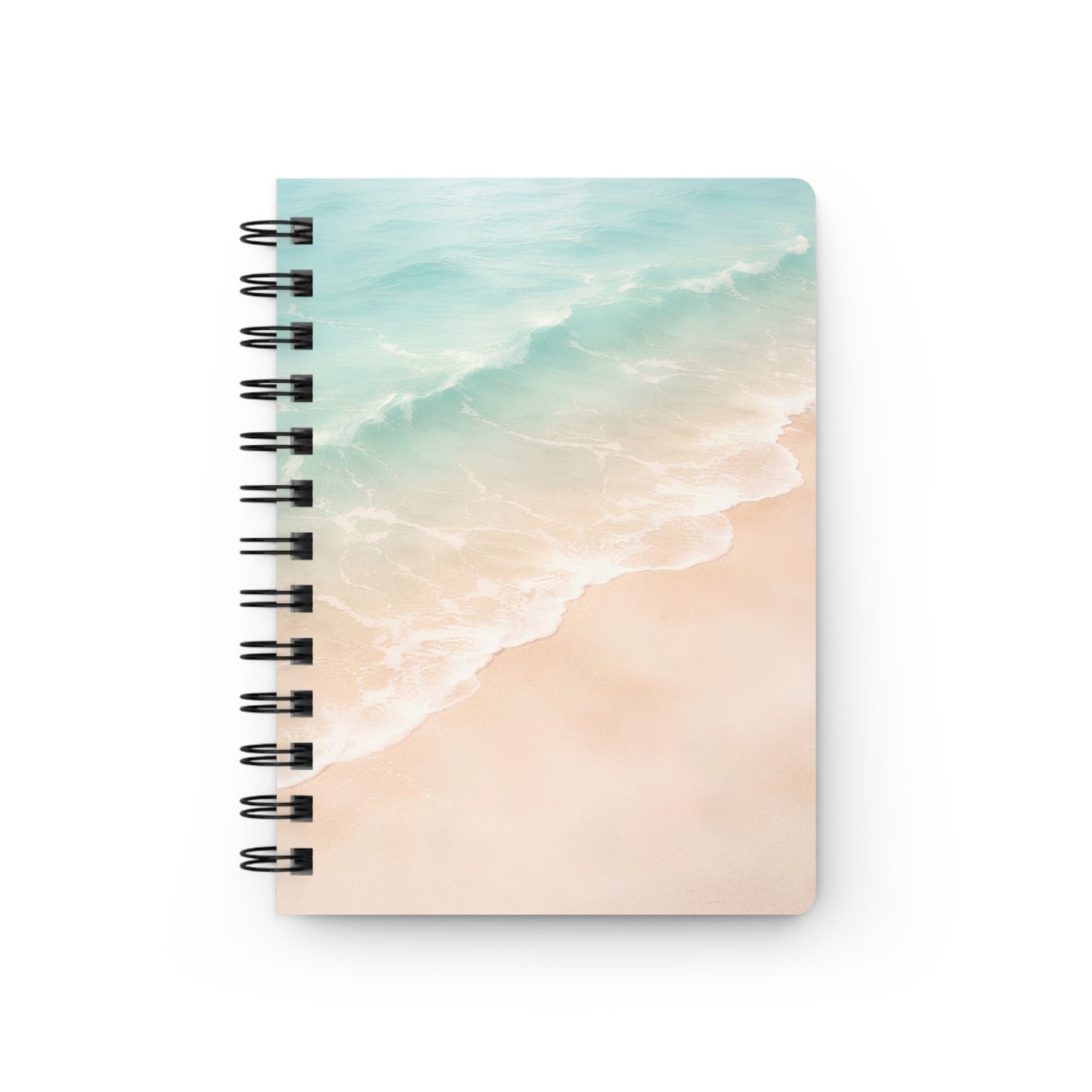 Beach Waves Spiral Journal — Ocean Shoreline Notebook for Travel, Journaling & Notes
